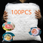 &Uuml;hekordne toidukate Toidukvaliteediga puu-k&ouml;&ouml;giviljade s&auml;ilituskott Elastne kilekott K&ouml;&ouml;k v&auml;rske s&auml;ilituskott 100pcs/set