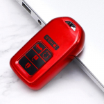 Moodne TPU auto kaugjuhtimispuldi v&otilde;tme&uuml;mbris Honda Accord Civic CRV HRV Fit jaoks Freed Pilot Odyssey Vezel v&otilde;tmehoidja kott Fob Shell Protector 4 Buttons roosa