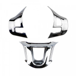 3 tk/komplekti roolipaneeli nupu l&uuml;liti katte litrid Peugeot 2008 208 2014 - 2018 auto siseliistud Glossy Silver