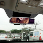 For Proton X70 2018  ABS Plastic Chrome Accessories car front Interior View Mirror frame Panel Cover Trim Car