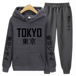 Naiste pikkade varrukatega 2-osaline komplekt, pusad ja dressip&uuml;ksid, &uuml;likond Naiste dressipluus, kost&uuml;&uuml;m, fliis, kapuutsiga p&uuml;ksid Jogging S