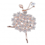 Elegantne Resin Lilled Balletit&uuml;druk Pross Rev&auml;&auml;r Sallin&otilde;el S&auml;ravad Rhinestones Mantel Kardigan Kott M&auml;rk Moodsad aksessuaarid valge