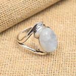 Atraktiivsed Vikerkaare Kuukivist v&auml;&auml;riskivist 925 Sterling H&otilde;bedast k&auml;sitsi valmistatud ehted naistele 4 valge