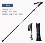 5 sektsiooniga v&auml;ljas kokkupandav matkakepp Telkimise kaasaskantav ronimiskepiga kokkuklapitav alumiiniumsulamist &uuml;likerge teleskoopne kepik&otilde;nniga matkamise v&auml;livarustus