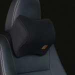 Autojuhi padi m&auml;luvahust auto nimmetugi seljapadi Pehme autoistme kaelapadi pestav auto padjapadi 1pcs black neck