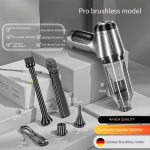 2024. aasta uus harjadeta juhtmevaba autotolmuimeja Saksa originaal harjadeta mootor v&otilde;imas k&auml;eshoitav majapidamisauto kaheotstarbeline minitolmuimeja Updated brushless Gray