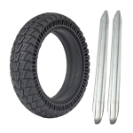 Kummist t&auml;isrehvi vahetus 8,5x2,125 k&auml;rgstruktuuriga rehv, mis sobib Xiaomi M365/Pro Electric jaoks solid tire with 2 pry bars black