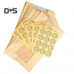 50 tk omatehtud leivakotid aknaga, toidukvaliteediga BPA vaba toidu pakend s&auml;ilituskotid paberist pagarikotid kollane