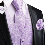 Hi-Tie Tuxedo vest meestele, &uuml;likond, vest kaelaside, taskur&auml;tik, mansetin&ouml;&ouml;bid pulma&auml;ri jaoks 2XL