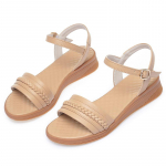 Naiste sandaalid Wedge suure suurusega suvised libisemiskindlad naiste rooma sandaalid kalasuu ema sandaalid naistele 35 beež