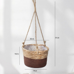 1 tk siseruumides kasutamiseks m&otilde;eldud v&auml;lilillepotihoidja &otilde;lgedest kootud rippkorv Lillepoti aia rippistutusmasin pruun