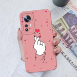 Xiaomi 10 11 12 13 Lite 10T 11T 12T 12S Ultra 11X Pro &uuml;mbriste jaoks, kate Fashion Love Heart kaamera kaitse ruudukujuline vedel silikoon Xiaomi kaitseraua jaoks Xiaomi 14