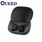 Uus TWS Bluetooth-peakomplekt Juhtmevaba peakomplekt liugpeakomplekt Nutikas m&uuml;rav&auml;hendusega unepeakomplekt must