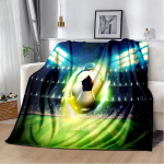 3d jalgpall Jalgpall Sport Siluett Muster manta diivanvoodikate pehme tekk pleed Pehme soe flanell Viska Tekid F&auml;nnile kingitus 150cm x 200cm