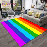 V&auml;rviline Rainbow 3D Illusion Vision HD vaipvaip koduseks elutoa diivani uksemati sisekujunduseks, lasteala vaip, libisemiskindel p&otilde;randamatt 40x60cm
