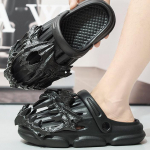 Meeste sandaalid, 2023. aasta suve &otilde;ueskandmine teismeliste m&uuml;rgise auguga jalatsid libisemiskindlad kulumiskindlad Trend paksup&otilde;hjalised rannasandaalid 39 beež