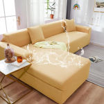 Veekindlad diivanikatted &uuml;hev&auml;rvilised nurgadiivani katted elastsed diivanikatted elutoa diivanikomplekt lemmikloomadele lastele 4 seater 230-300cm kollane