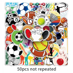 50 t&uuml;kki segatud palligrafiti, spordi-, jalgpalli-, v&otilde;rkpallikaunistuste pagasit, telefoni&uuml;mbrise veekindlaid kleebiseid