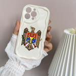 N21 Moldova riigi embleem Laineline telefoni&uuml;mbris iPhone 15 14 13 Pro Max jaoks Samsung S24 S23 Ultra A54 A14 Xiaomi Redmi 13C Huawei Honor pehme tagakaas for iPhone 6