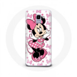 &Uuml;mbris Samsung Galaxy A8 2018 Minnie Mouse Cartoon Cute Pink jaoks