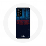 Coque pour Samsung Galaxy A13 4G / A13 4G Lite Stranger Things logo Fond Bleu de la saison 2