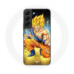 Coque pour Samsung Galaxy S21 FE Son goku dragon ball corps enerv&eacute;