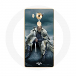 Huawei Mate 8 Vikings Series 6. hooaja &uuml;mbris Ragnar Lothbroki logo V M&otilde;&otilde;k hall udu taust