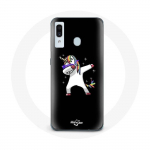 Coque pour Samsung Galaxy A20e Dab unicorn licorne