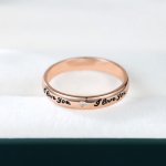 Romantilised I Love You Letter Promise S&otilde;rmused naistele Luksuslik roosa kullast abielus&otilde;rmus pruudi ehteid kingitus 6 roosa kuldne v&auml;rv