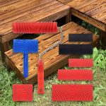 8 tk puidus&uuml;&uuml;ga v&auml;rvimist&ouml;&ouml;riistade tekstuur, seinarulli korduvkasutatav empaistlik tera muster