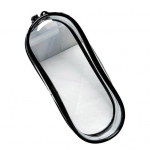 Selge kujundi kott metallist pandlaga veekindel PVC t&otilde;mblukk tolmukindel kaasaskantav OB11 BJD nuku kandekott Rippuv hoiukott B must