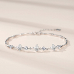 925 Sterling H&otilde;be Ginkgo Lehe K&auml;ev&otilde;ru Naistele Korea Versioon Mitmek&uuml;lgne Personaliseeritav Metsa K&auml;ev&otilde;ru Mood S&otilde;ber Adjustable size