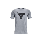 Under Armour Project Rock Pulli Prindiga &Uuml;mmarguse Kaelusega L&uuml;hikeste Varrukatega T-s&auml;rk Meeste Topid Hall 1371214-035 M