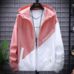 Suvine uus Quick Dry Skin kapuutsiga jope meeste p&auml;ikesekaitseriided kalap&uuml;&uuml;giriided meeste tuulejope Suurus 3XL M roosa