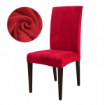 Plush kangast veniv tooli kate Pestavad katted istmete tooli katted restorani pulmapeo hotelli s&ouml;&ouml;gitoa jaoks Universal Size punane