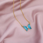 Roostevabast terasest Butterfly Choker kaelakeed, naiste 10 stiilis v&auml;rvilised l&auml;bipaistvad kristallist liblikaripatsid, rangluu keti ehted Butterfly Black