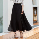 Tantsuseelikud &Scaron;ifoonist pikad seelikud naistele Elegantne vabaaja k&otilde;rge v&ouml;&ouml;kohaga Boho Beach Maxi seelikud XL