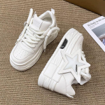 Naiste kingad hingavad mustad roosad vabaajajalatsid Mugavad pehme p&otilde;hjaga tossud Naiste paeltega platvormkingad 40 valge