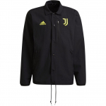 Adidas Juventus jalgpalli treeningjakk allaklapitava kraega meestele, must GR2909 S