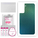 apgo Protective Skin Sticker for the back compatible with Samsung Galaxy S21 5G, Wrap Film, Foil, Vinyl - Pattern Carbon Chameleon CAKA1