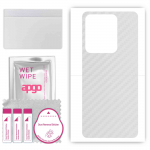 apgo Protective Skin Sticker for the back compatible with Vivo X80 Lite, Wrap Film, Foil, Vinyl - Pattern Transparent Carbon