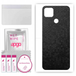 apgo Protective Skin Sticker for the back compatible with Lenovo K12 Pro, Wrap Film, Foil, Vinyl - Pattern Black Honeycomb