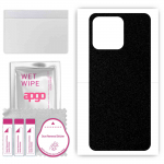apgo Protective Skin Sticker for the back compatible with Tecno Spark 9, Wrap Film, Foil, Vinyl - Pattern Matte Black