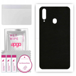 apgo Protective Skin Sticker for the back compatible with Samsung Galaxy A20s, Wrap Film, Foil, Vinyl - Pattern Matrix