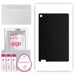 apgo Protective Skin Sticker for the back compatible with Lenovo Tab M10, Wrap Film, Foil, Vinyl - Pattern Carbon Black