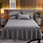 Must Roosa Valge Khaki L&otilde;ngav&auml;rvitud Pestaud Puuvillane Voodiseelik Padjap&uuml;&uuml;rid Voodipesu Madratsikate Tekk Voodipesu Kodutekstiil 120X200cm 1pc