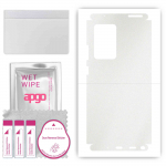 apgo Protective Skin Sticker for the back+sides compatible with Samsung Galaxy Note 20 Ultra, Full Wrap Film, Foil, Vinyl - Pattern Matte Transparent