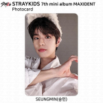 Hulkuvate laste seitsmenda minialbumi Maxident ametlik fotokaardi n&auml;okleebis KPOP K-POP Seungmin - Photocard #03