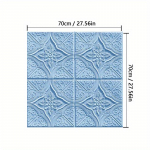 1/5/10 tk 70 * 70 cm lae katus isekleepuv soe magamistuba 3d kolmem&otilde;&otilde;tmeline sein, mis on kinnitatud taustaseina k&uuml;lge 1pcs 70*70 valge