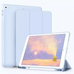 Tahvelarvuti nahk&uuml;mbris Samsung Galaxy Tab A9 8.7 A9 Plus 11 S9 FE S8 S7 A8 10.5 A7 S6 Lite 10.4 Smart Cover koos pliiatsi pehme silikoonist kaitsekattega Tab A8 10.5 2021 sinine